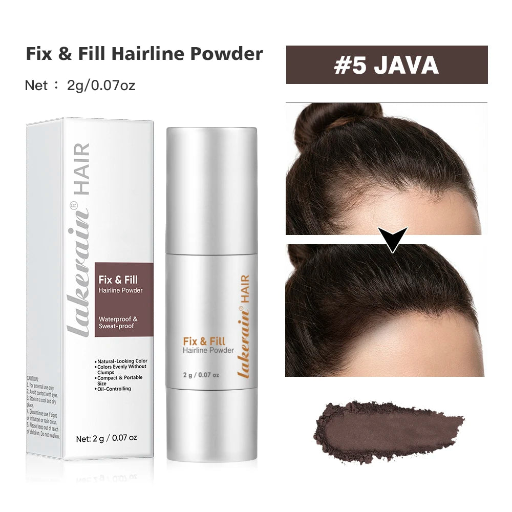 Waterproof Hairline & Root Concealer Pen – Instant Grey Coverage with Easy Blend Powder Stick for Normal Hair