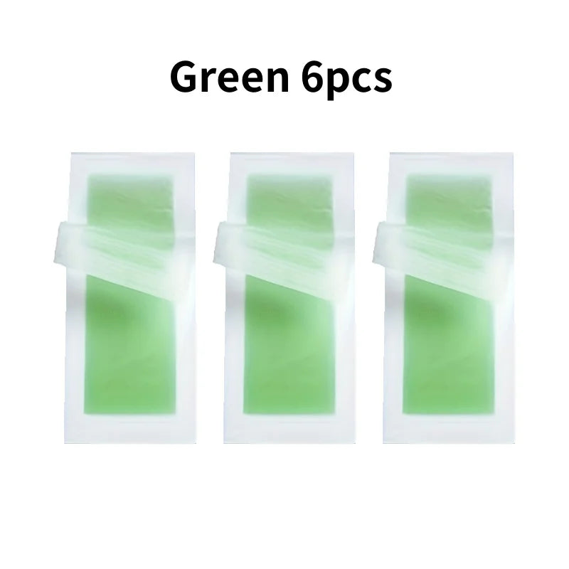 Professional Warning Tapes For Summer Hair Removal, Double Face Cold Warning Paper For Legs, Body, Face,6 Sticks, 10/20 Sticks