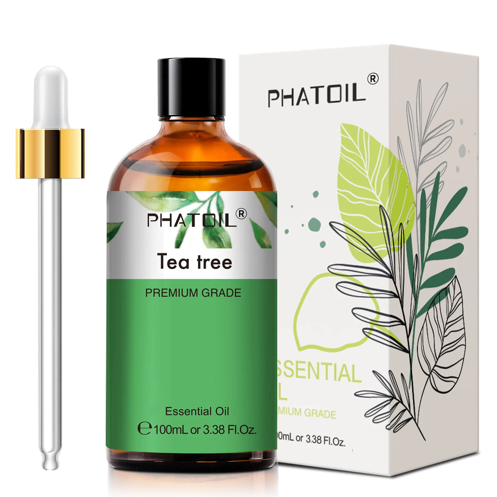 PHATOIL 100ml Pure Essential Oil Lavender Jasmine Vanilla Sandalwood Sweet Orange Lemon Aromatherpay Essential Oils For Diffuser