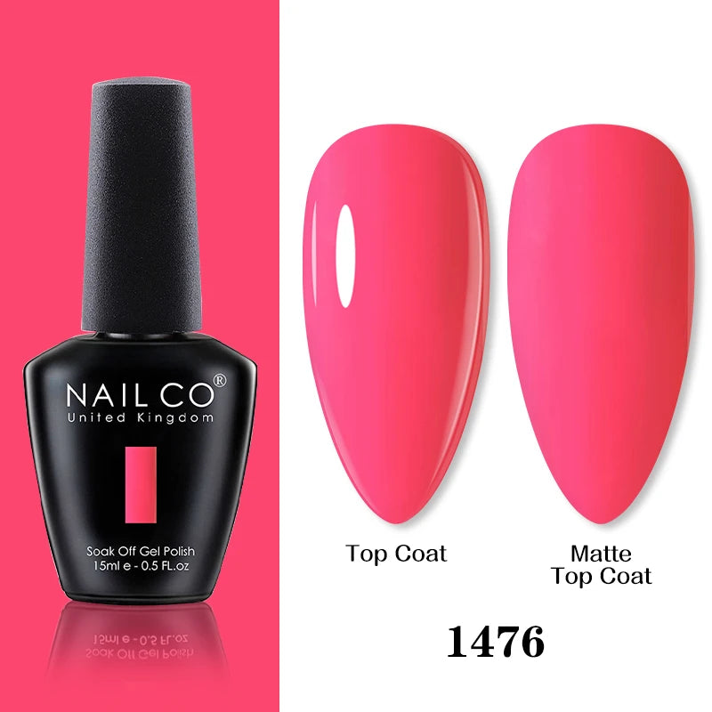 NAILCO 15ml Brown Nails Art Red Color Gel Nail Polish Semi-permanent UV Gel Polish Coffee Manicure Chocolate Hybrid Nail Varnish