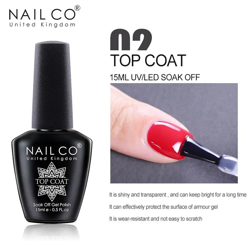 NAILCO 15ml Brown Nails Art Red Color Gel Nail Polish Semi-permanent UV Gel Polish Coffee Manicure Chocolate Hybrid Nail Varnish