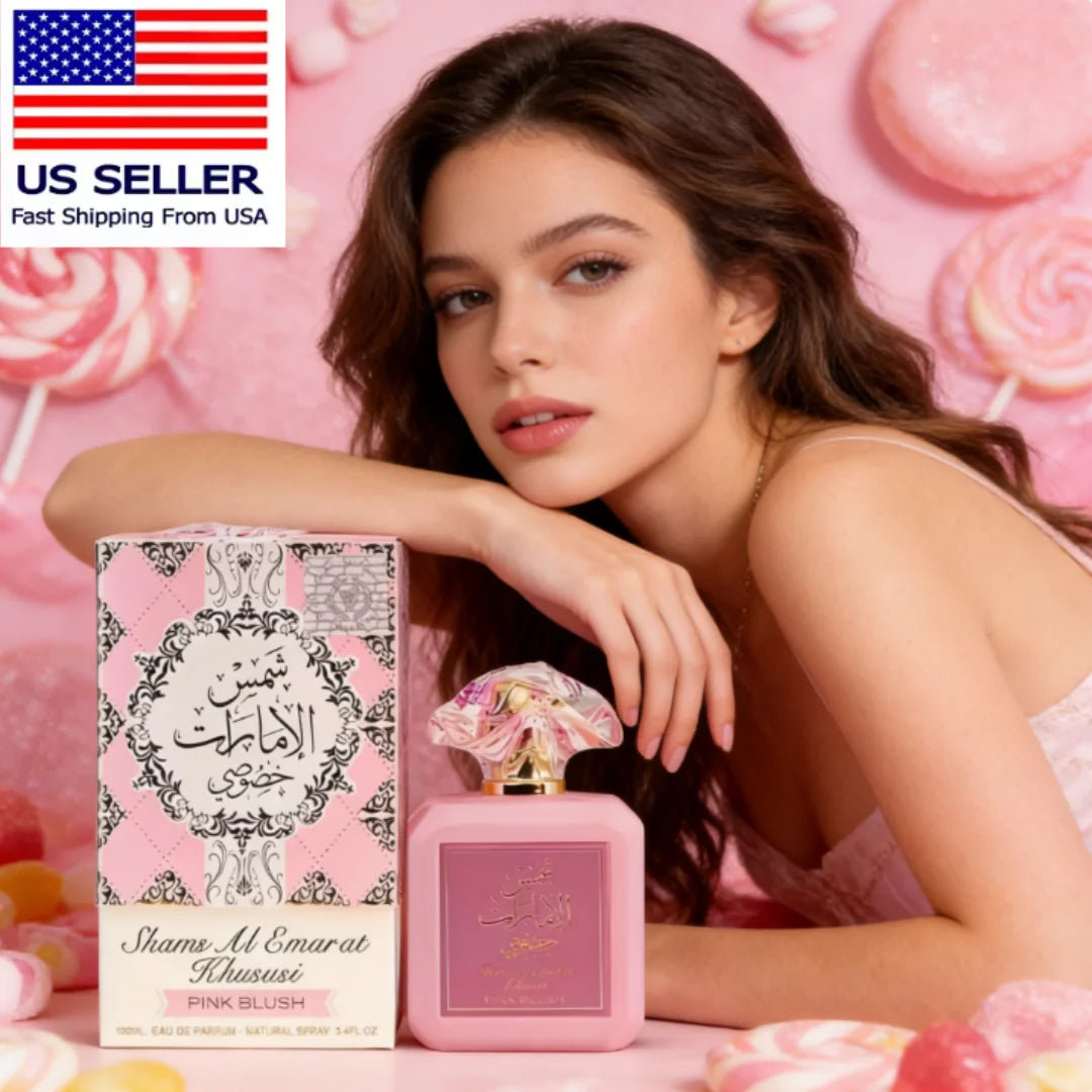 Luxury Pink Blush Shams Al Emarat Khususi Women's Marshmallow Blush Eau De Parfum 100ml 3.4oz A Captivating Romantic