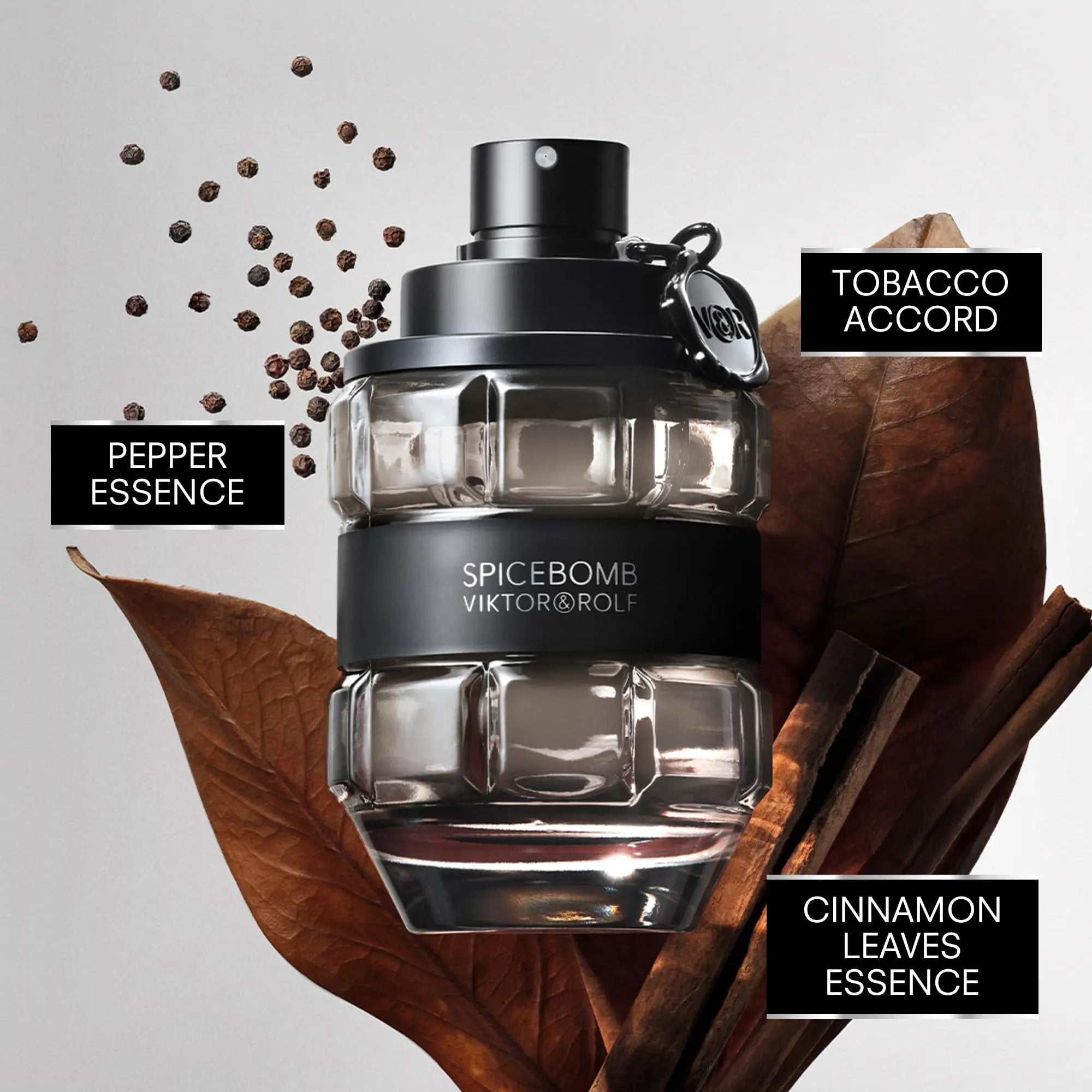 Viktor&Rolf Spicebomb Eau De Toilette Woody & Spicy Cologne for Men - with Notes of Citrus & Tobacco 90ML Cologne Persistence