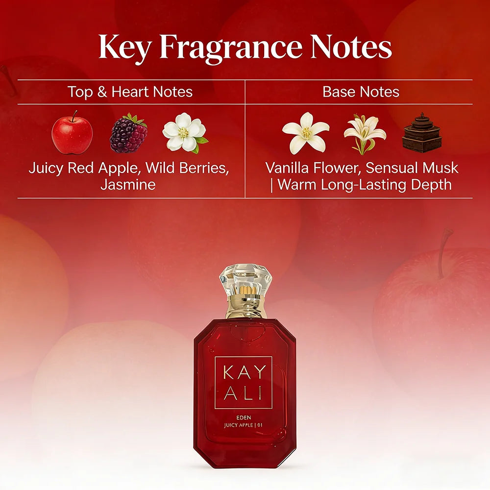 KAYALI EDEN JUICY APPLE 01 Eau de Parfum Spray 100ml / 3.4 fl oz Fresh Fruity Fragrance