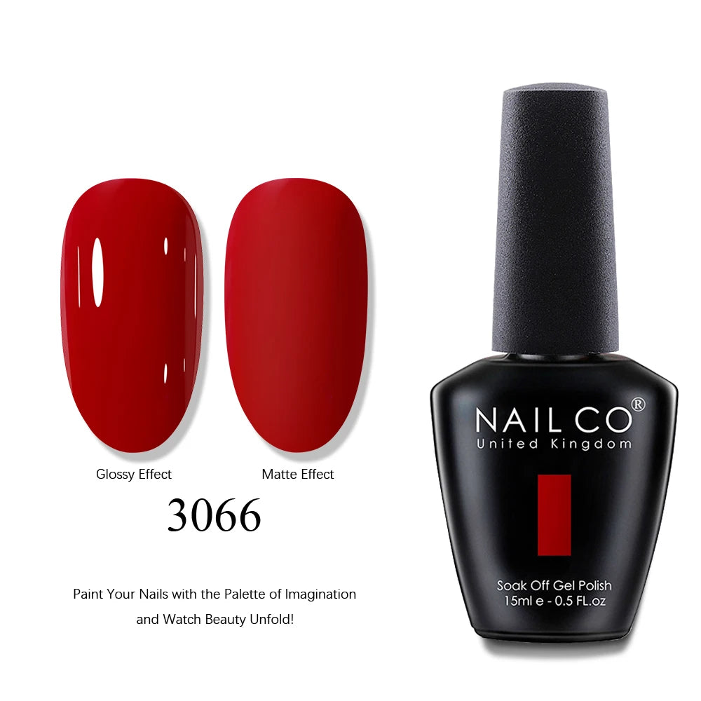 NAILCO 15ml Brown Nails Art Red Color Gel Nail Polish Semi-permanent UV Gel Polish Coffee Manicure Chocolate Hybrid Nail Varnish