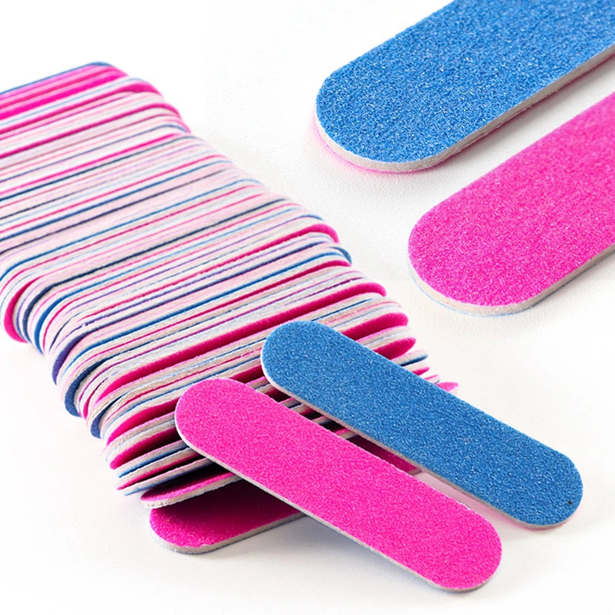 10 to 1000 pcs Disposable Mini Nail Files - Double Sided Emery Boards for Manicure and Pedicure - 180/240 Grit
