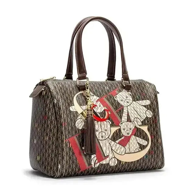 CH Ladies Bucket Bag Luxury Brand Designer New Ladies Large Capacity Exquisite Floral Pattern Travel Banquet High Grade Handbag