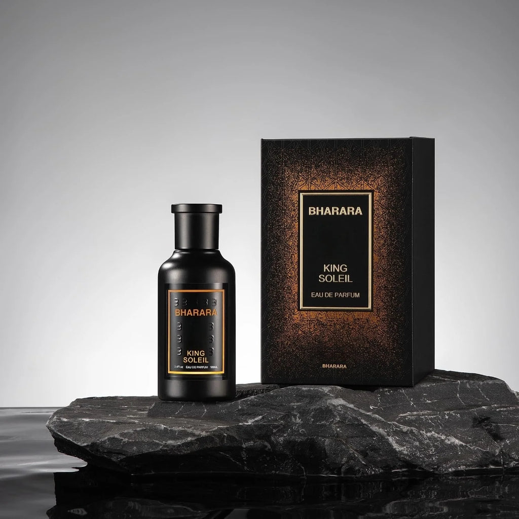 Bharara king soleil Men's 3.4 Ounce King Golden Edition Eau de Parfum Perfumes Arabes Para Hombre,Vanilla Perfum,Men Cologne