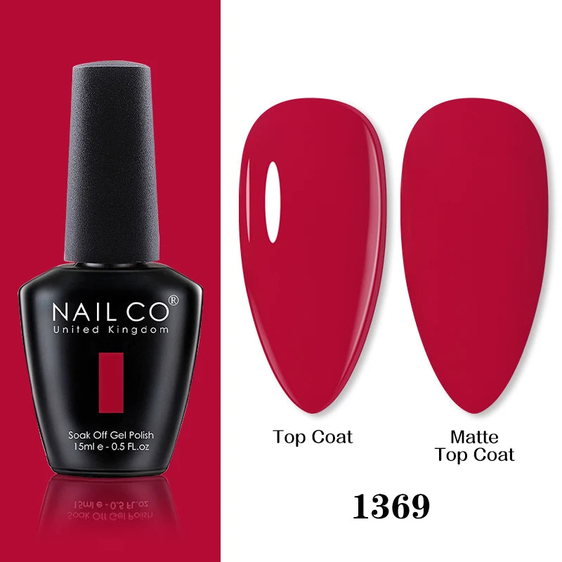 NAILCO 15ml Brown Nails Art Red Color Gel Nail Polish Semi-permanent UV Gel Polish Coffee Manicure Chocolate Hybrid Nail Varnish