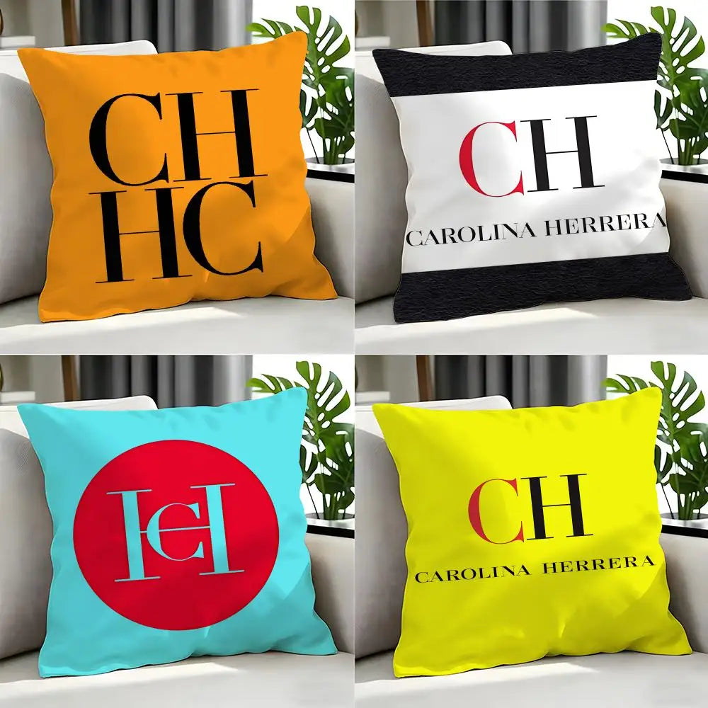 brand Carolina Herrera Cushion Cover Cushion Cover Set 4Pcs 50x50 45x45 40x40 Pillowcase Decorative Sofa Home Decor