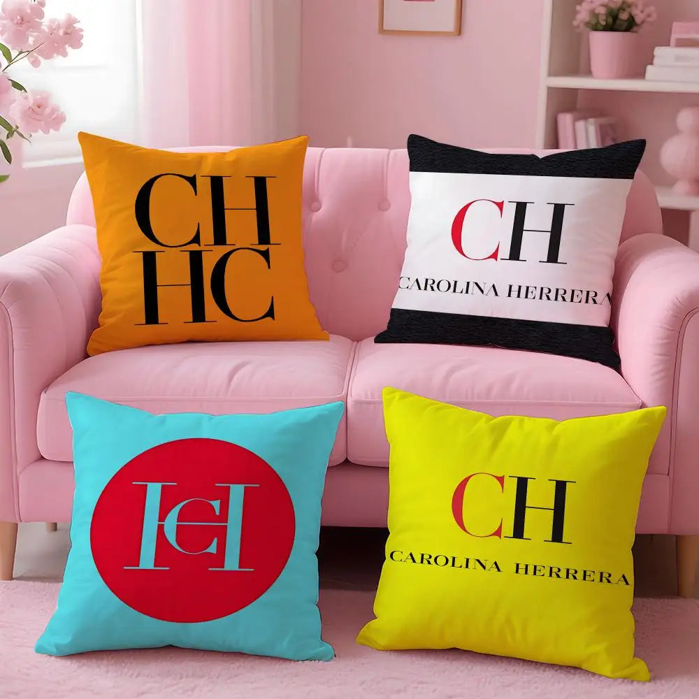 brand Carolina Herrera Cushion Cover Cushion Cover Set 4Pcs 50x50 45x45 40x40 Pillowcase Decorative Sofa Home Decor