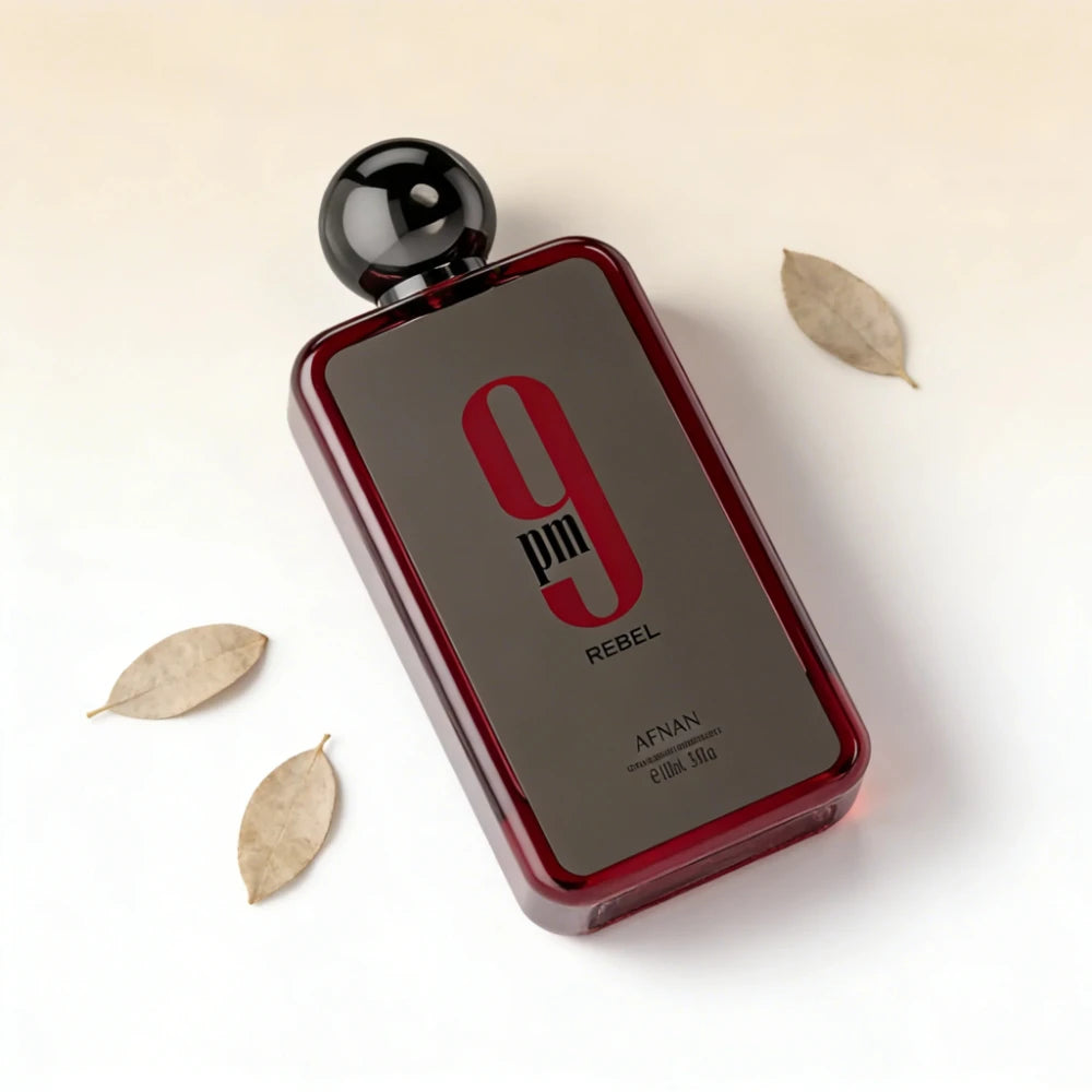 Afnan 9pm Rebel Men's Eau De Parfum 3.4oz | Rich Oud & Woody Long-Lasting Masculine Fragrance