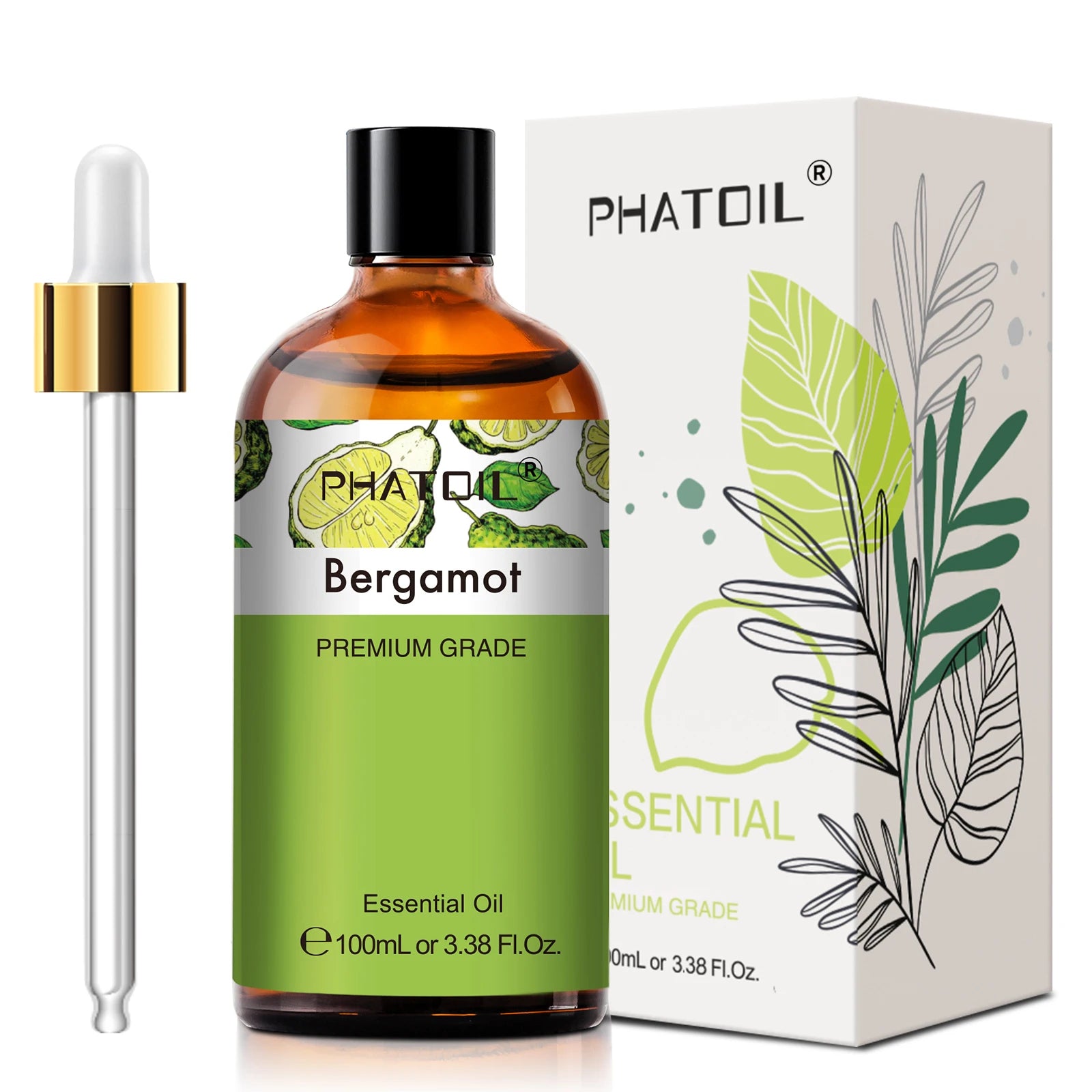 PHATOIL 100ml Pure Essential Oil Lavender Jasmine Vanilla Sandalwood Sweet Orange Lemon Aromatherpay Essential Oils For Diffuser