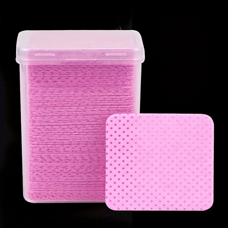 Lint-Free Nail Polish Remover Cotton Wipes UV Gel Tips Remover Cleaner Paper Pad Nails Polish Art Cleaning Manicure Tools