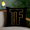 Luxury T-Tom F-Ford Pillow Case Anti-dustmite Pillowcase Invisible zipper silky short plush Sofa cushion cover