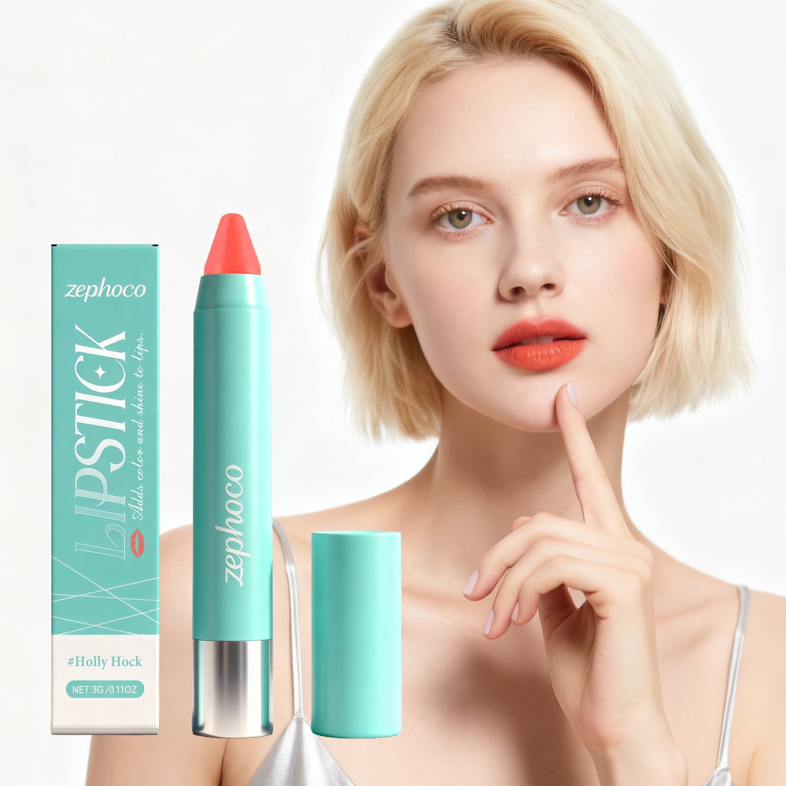 Glow Soft Lipstick Pen Natural Easy To Color Bright Silky Plump Lips Portable Lip Gloss