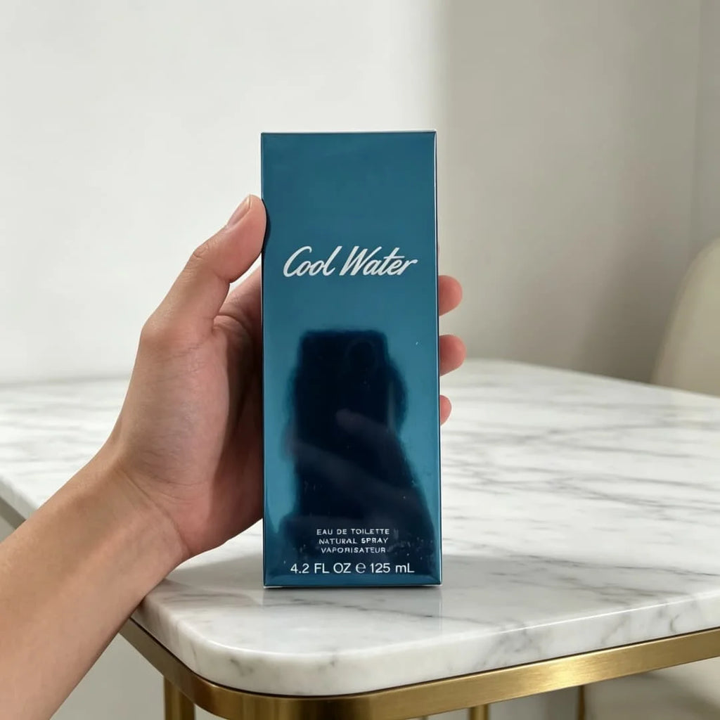 David Douglas Men's Eau de Toilette | Iconic aqua blue bottle, 4.2oz/125ml, fresh aquatic citrus notes, clean youthful vibe