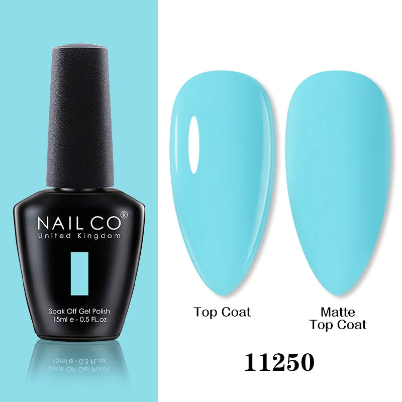 NAILCO 15ml Brown Nails Art Red Color Gel Nail Polish Semi-permanent UV Gel Polish Coffee Manicure Chocolate Hybrid Nail Varnish