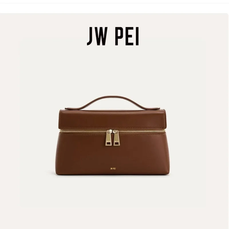JW PEI Box Bag Thea Shoulder Bag French Women's Bag New Fashion Commuter Handbag Lunch Box Bag
