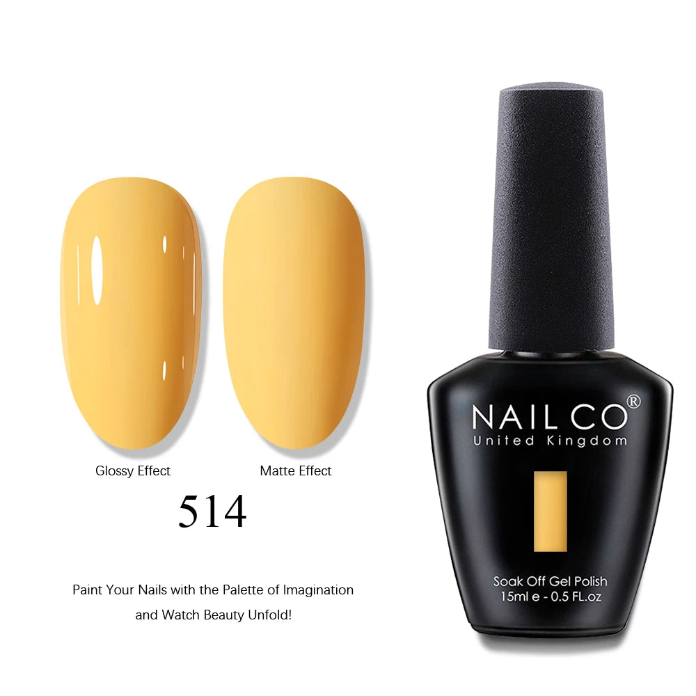 NAILCO 15ml Brown Nails Art Red Color Gel Nail Polish Semi-permanent UV Gel Polish Coffee Manicure Chocolate Hybrid Nail Varnish