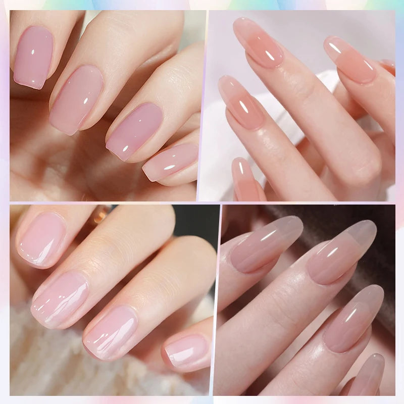 BORN PRETTY 83 Colors 10ml Jelly Nude Gel Nail Polish Autumn Amber Semi Transparent Manicure Soak off UV LED Nails Gel Varnish