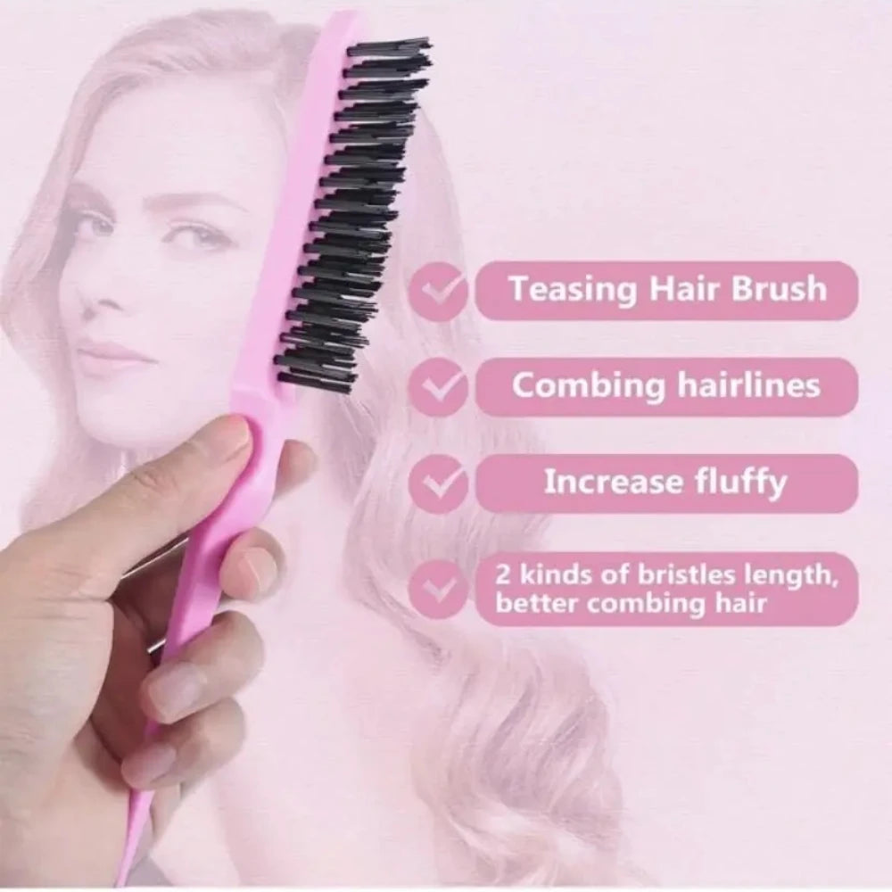 4 Piece Hair Brush Sets Pointed Tail Comb Fixed Mouse Comb Hair Pulling Needle High-Pressure Spray Bottle Salon Tools Supplies