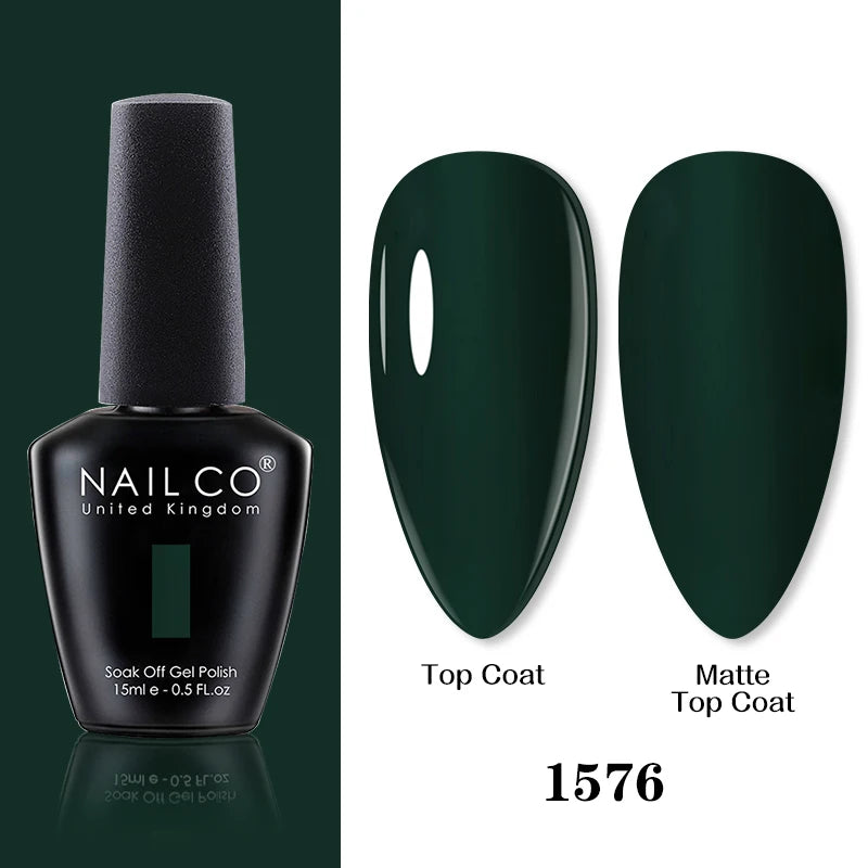 NAILCO 15ml Brown Nails Art Red Color Gel Nail Polish Semi-permanent UV Gel Polish Coffee Manicure Chocolate Hybrid Nail Varnish