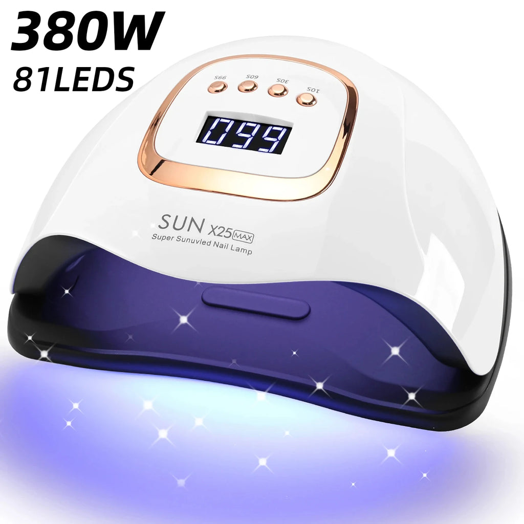 81 LED, Auto Sensor, 4 Timer Settings, Fast Curing for Gel Polish Manicure & Pedicure