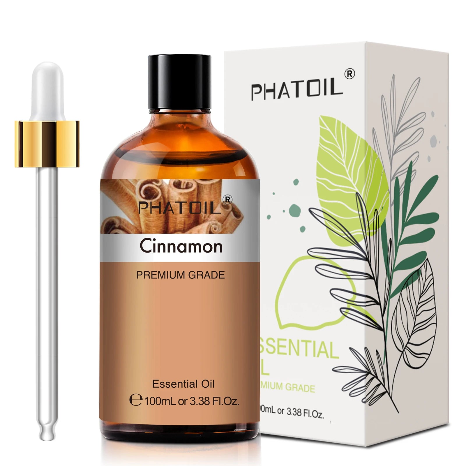 PHATOIL 100ml Pure Essential Oil Lavender Jasmine Vanilla Sandalwood Sweet Orange Lemon Aromatherpay Essential Oils For Diffuser