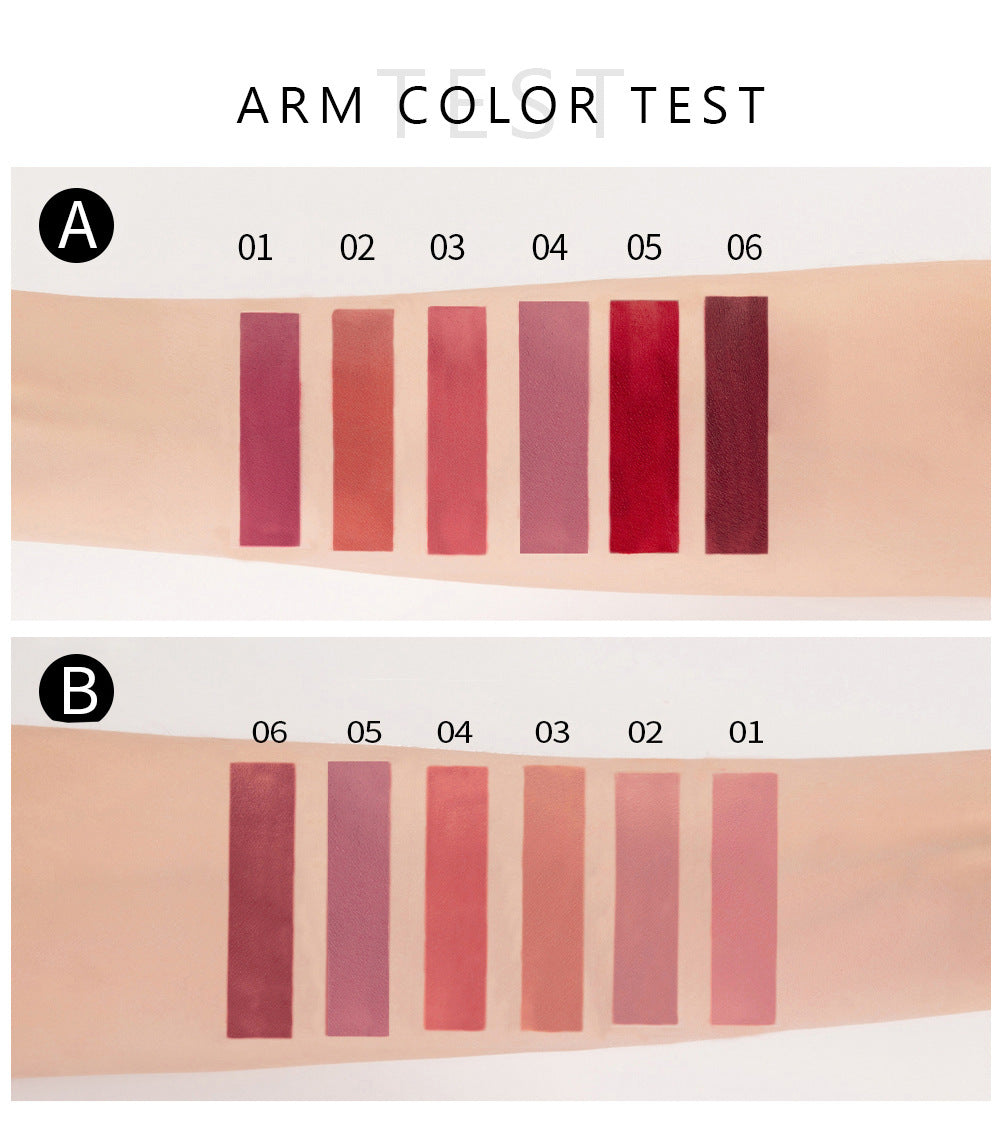 6Pcs Matte Liquid Lipstick Set - Waterproof, Long Lasting & Non-Stick Cup Velvet Lip Gloss - Highly Pigmented Nude & Bold Lip Color Kit - Perfect Beauty Gift For Women & Girls