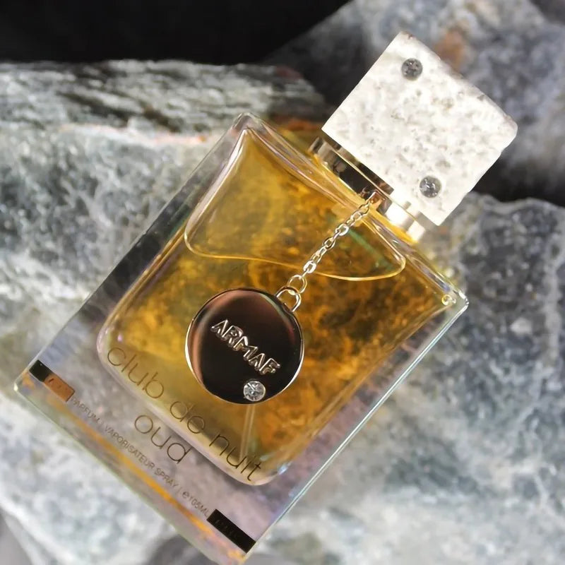 Armaf Club De Nuit Oud Eau de Parfum Spray for Unisex 3.6 Oz Original Arab Perfumes Lasting Wood Pheromones Perfume Makeup 105ML