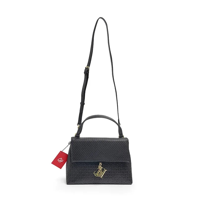 CH Lightweight PU+TPU Handbag 28x12x9cm, 5 Color Zipper Compartment Purse, Compact Tote Bag for Phone & Wallet