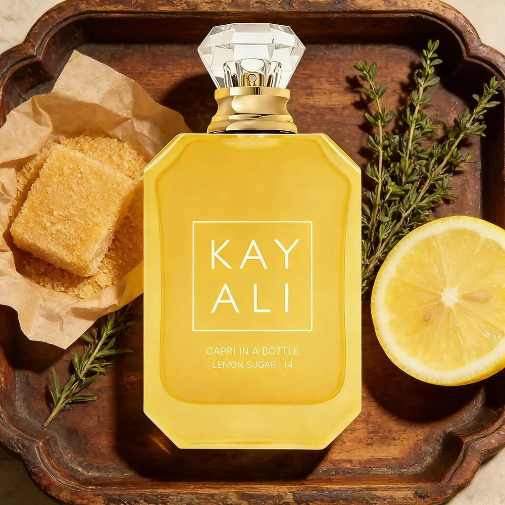 KAYALI Capri in a Bottle Lemon Sugar 14 Eau De Parfum 100ml/3.4oz Citrus Gourmand Perfume for Women Zesty Lemon Sugar Scent