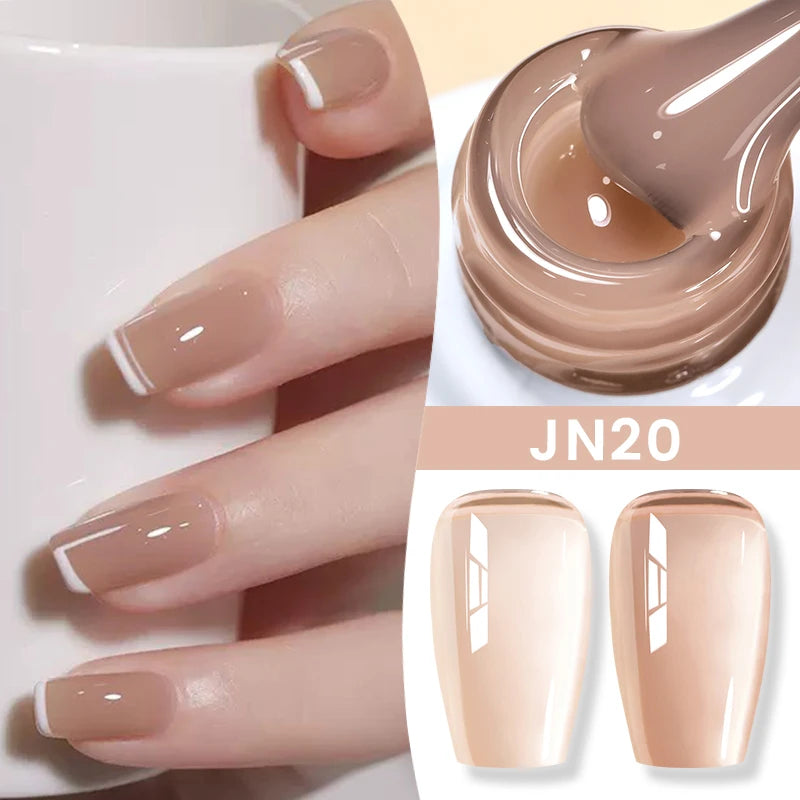 BORN PRETTY 83 Colors 10ml Jelly Nude Gel Nail Polish Autumn Amber Semi Transparent Manicure Soak off UV LED Nails Gel Varnish