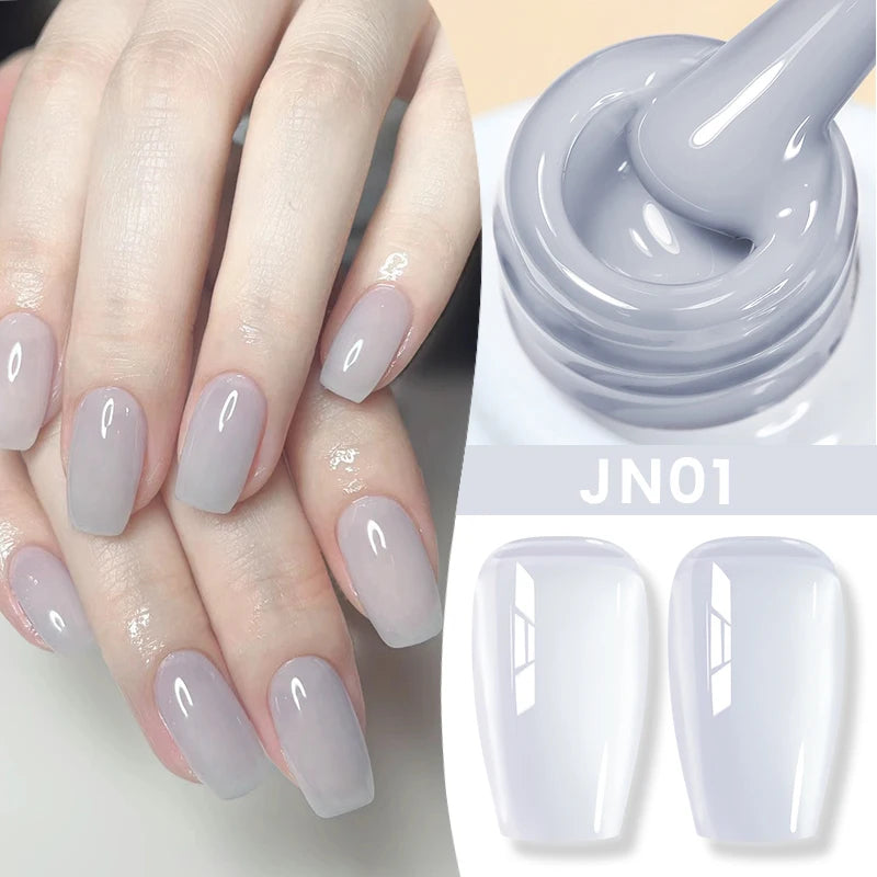 BORN PRETTY 83 Colors 10ml Jelly Nude Gel Nail Polish Autumn Amber Semi Transparent Manicure Soak off UV LED Nails Gel Varnish