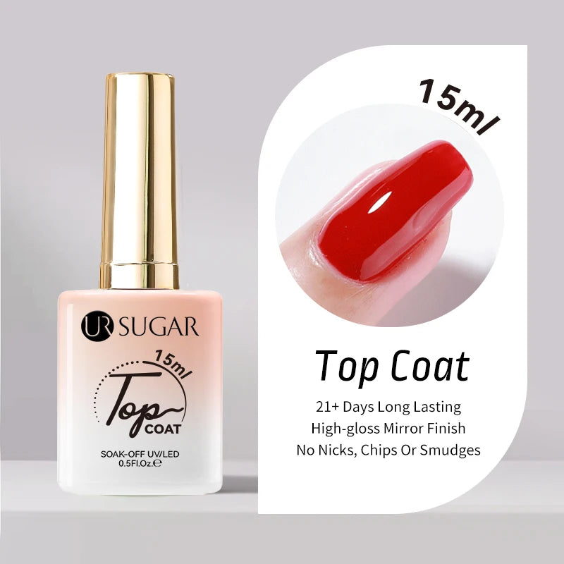 UR SUGAR 15ml Champagne Gold Sliver Reflective Glitter Gel Nail Polish Varnish Semi Permanent Soak Off UV Gel For Manicure Art