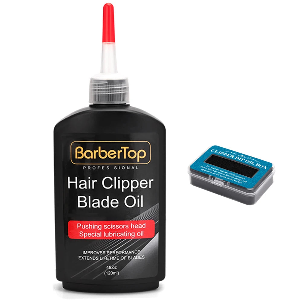 Professional Electric Hair Salon Hair Cutting Blade Oil Resistant with Lubrication Storage Box Rust Prevention Maintenance Kit