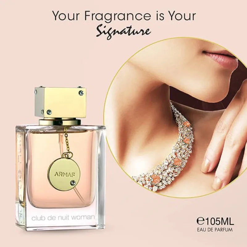Armaf Club De Nuit Women Eau de Parfum Spray 105 ML Original Arab Perfumes Lasting Fruit Floral Pheromone Perfume 3.6 Ounce