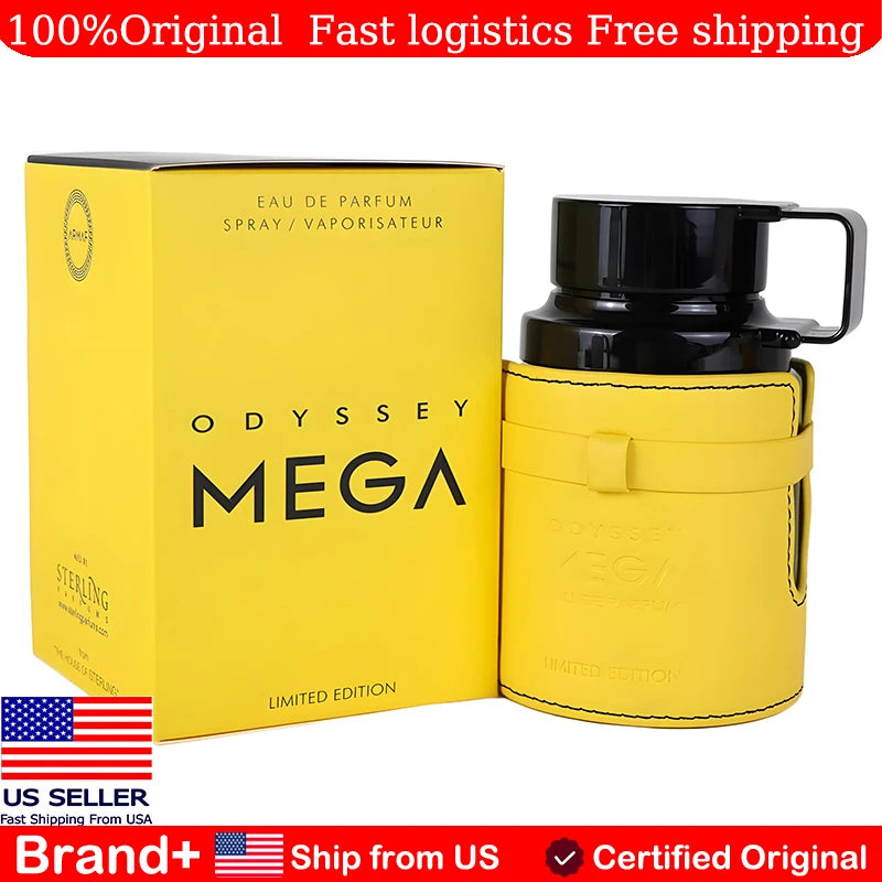 Armaf Odyssey Mega Limited Edition Men Eau De Parfum Spray 3.4 Ounce Cologne Long Lasting Fragrance Persistence Portable