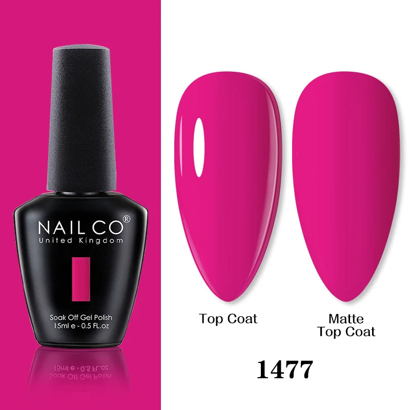NAILCO 15ml Brown Nails Art Red Color Gel Nail Polish Semi-permanent UV Gel Polish Coffee Manicure Chocolate Hybrid Nail Varnish
