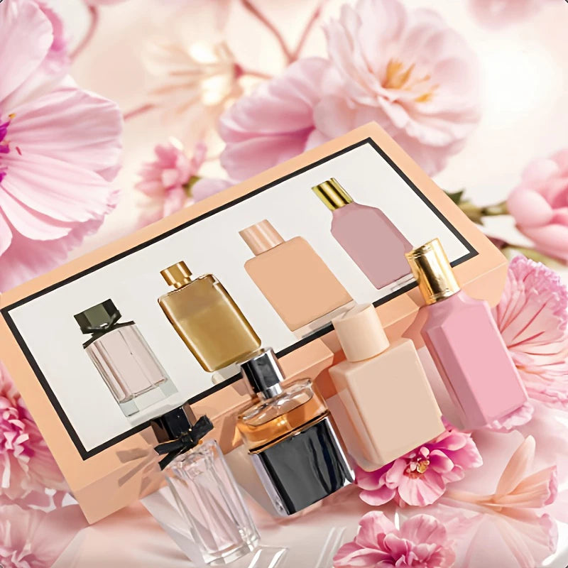 Women's Floral Eau De Toilette Perfume For Ladies Long Lasting Fresh Scent Daily Party Gift 4Pcs 100ml Gift Set