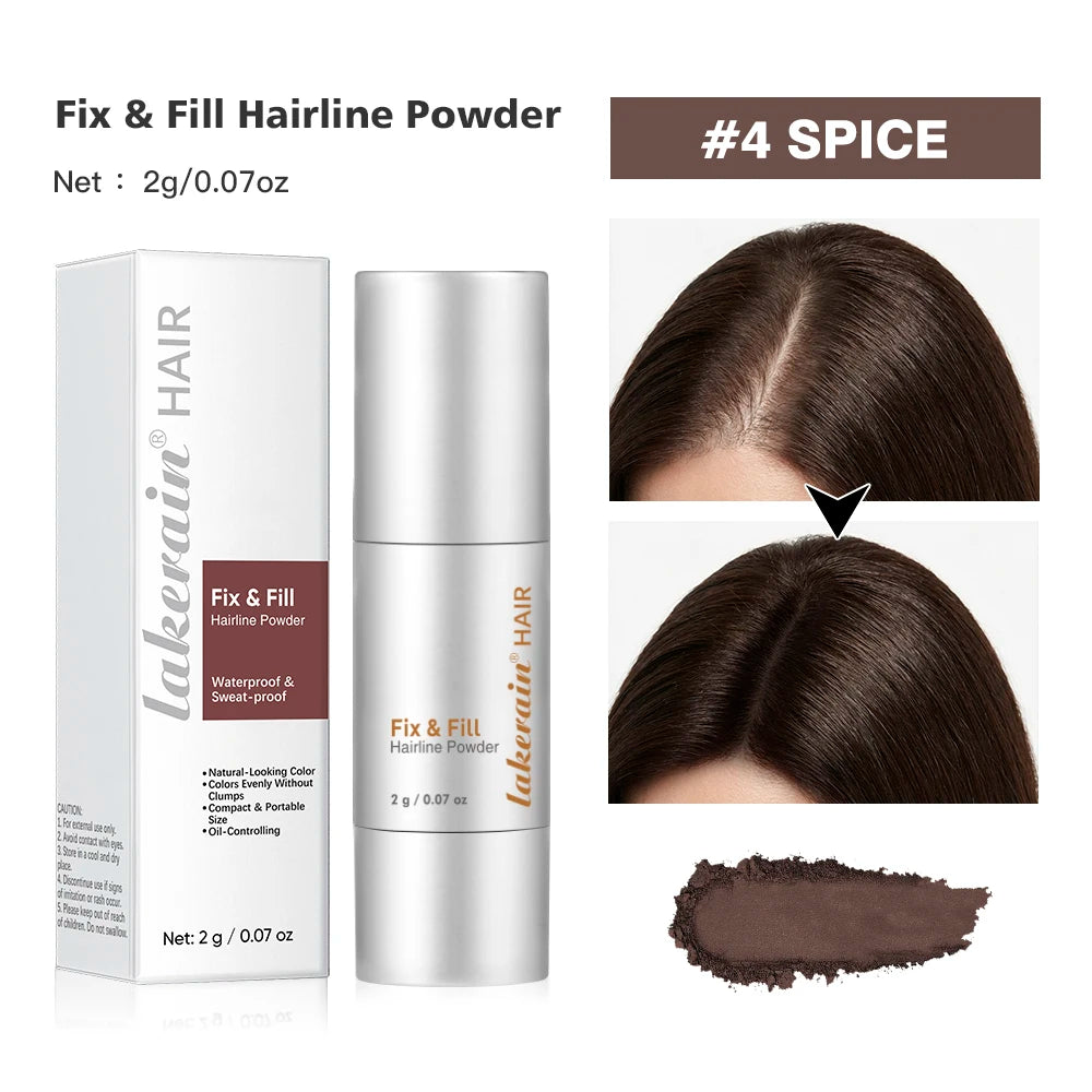 Waterproof Hairline & Root Concealer Pen – Instant Grey Coverage with Easy Blend Powder Stick for Normal Hair