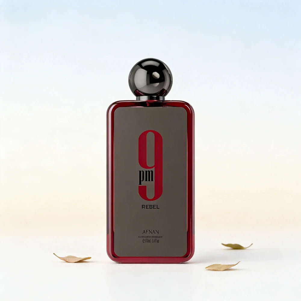 Afnan 9pm Rebel Men's Eau De Parfum 3.4oz | Rich Oud & Woody Long-Lasting Masculine Fragrance