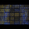 30 Sheets Golden Floral Nail Art Stickers - 3D Self-Adhesive Shimmering Leaf & Flower Designs for DIY Manicure