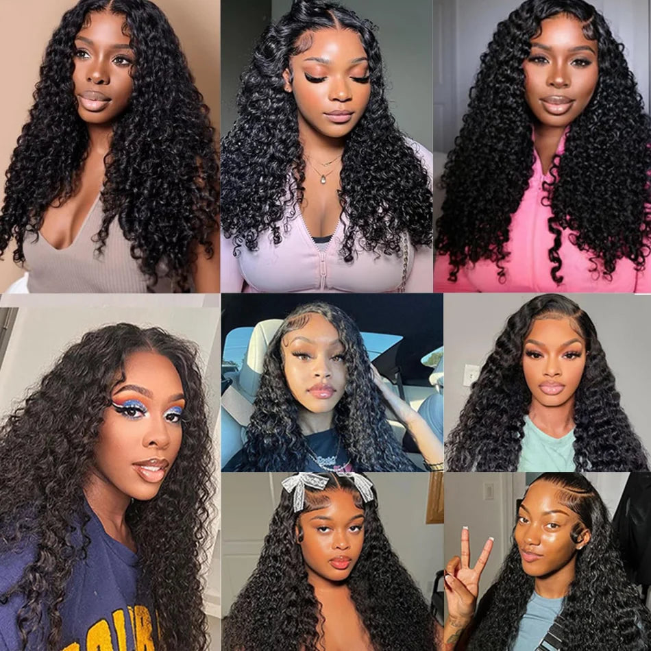 Burmese Curly Human Hair Wigs With Spiral Curls End 13X6 Hd Lace Frontal Wig 250 Density Brazilian Wigs Original Preplucked 40In