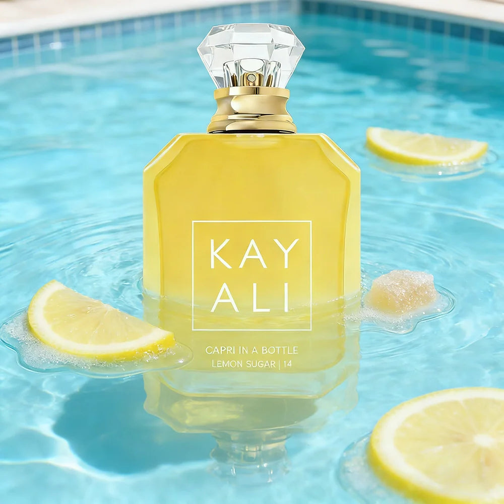 KAYALI | Capri In A Bottle Lemon Sugar 14 | 100ml / 3.4oz Eau de Parfum for Women | Citrus Gourmand Perfume | Zesty Lemon, Sugar