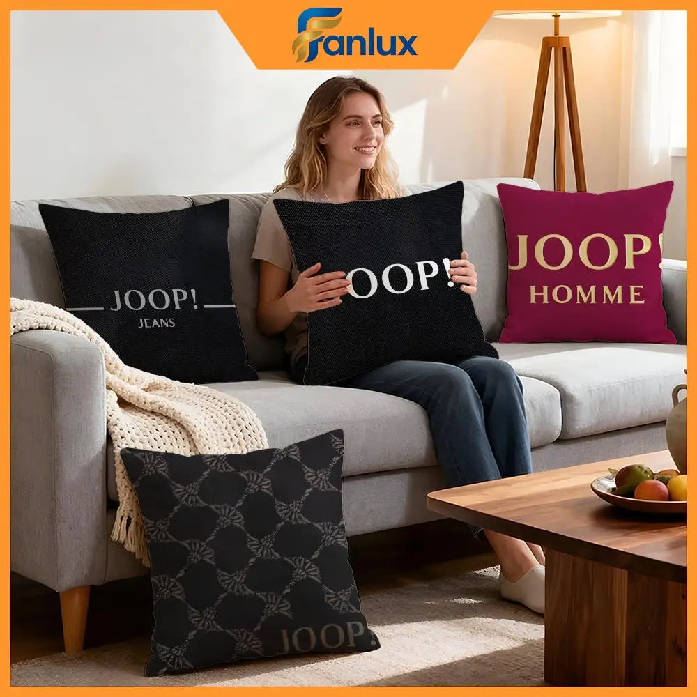 Brand Joop Cushion Cover 4Pcs Decorative Covers Soft Cushion Case for Sofa Couch Decor 40x40 45x45 Pillowcases