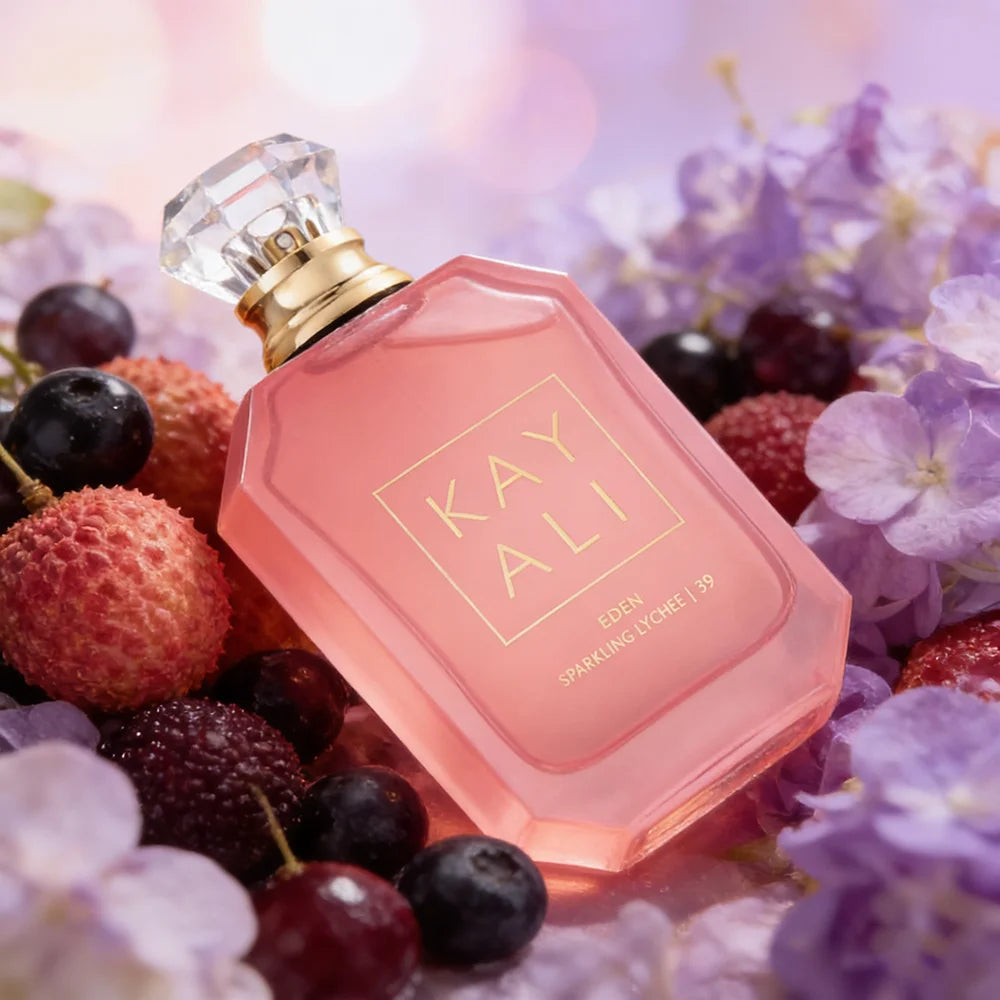 KAYALI EDEN SPARKLING LYCHEE | 39 Eau De Parfum | 3.4 oz / 100 ml Luxury Fruity Floral Perfume for Women & Men | Sparkling Lyche