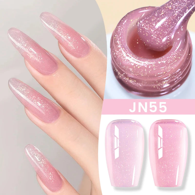 BORN PRETTY 83 Colors 10ml Jelly Nude Gel Nail Polish Autumn Amber Semi Transparent Manicure Soak off UV LED Nails Gel Varnish