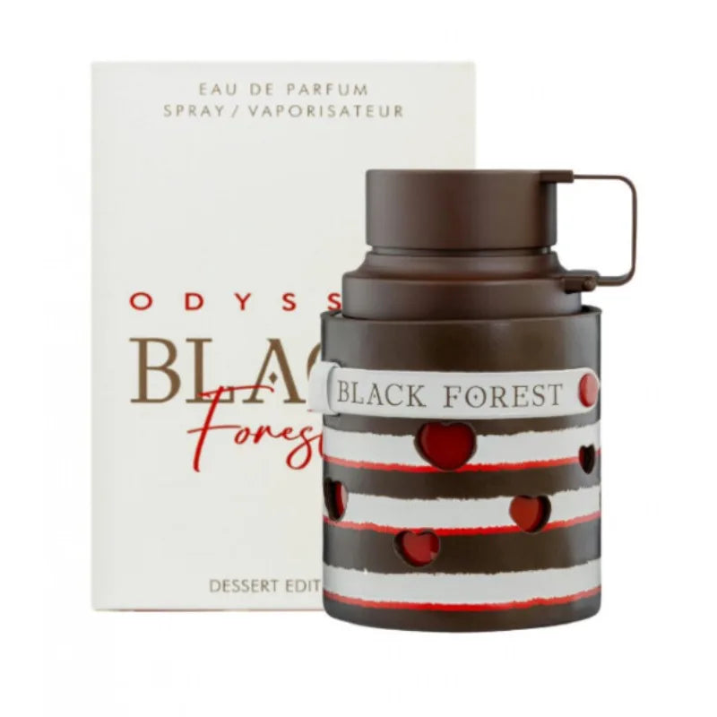 Armaf Odyssey Black Forest Eau de Parfum 3.4 Oz Original Arab Perfumes Lasting Oriental Vanilla Gourmand Unisex Cologne Perfume